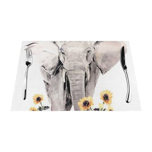 Lot de 6 sets de table imprimés de qualité supérieure résistants et lavables - 2