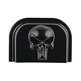 3D Aluminum Rear Cover Slide Back Plate for 9mm 380 Diamondback DB9/DB380 Accessories, Black Skull