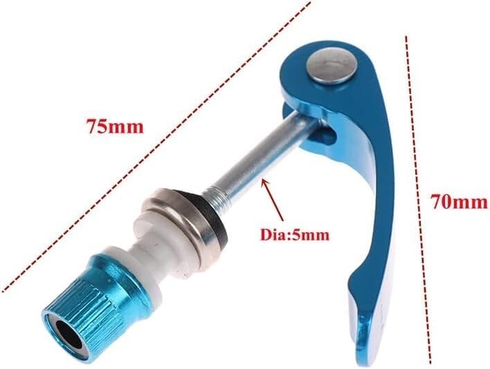 Bicycle Seat Clamp，Seatpost Clamp，1pcs Quick Release Bike Seat Post Clamp Seatpost Skewer Bolt Bike Seat Repair Tools(Yellow)