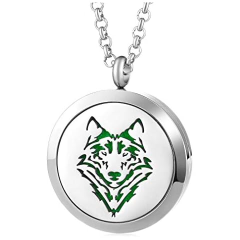 JOYMIAO Hollow Flower Essential Oil Pendant Necklace Cover