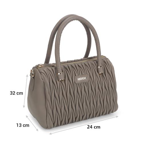 Image of Mochi Women Casual Pu Soft Body Zipper Closure Solid Sling Bag With 2 Pocket And 1 Compartments