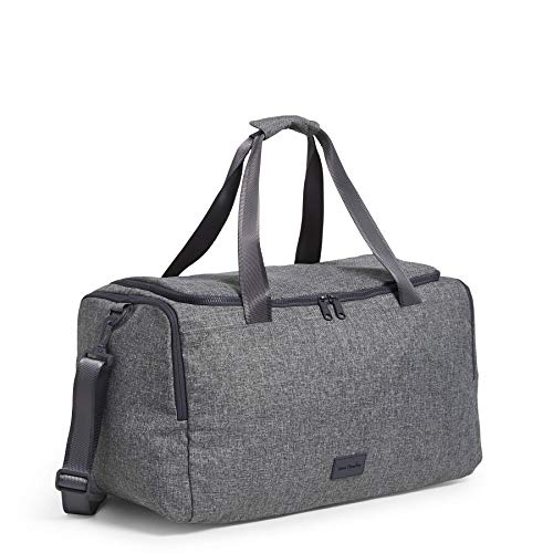Vera Bradley Women's Recycled Lighten Up ReActive Travel Duffel Travel Bag, Gray Heather, One Size