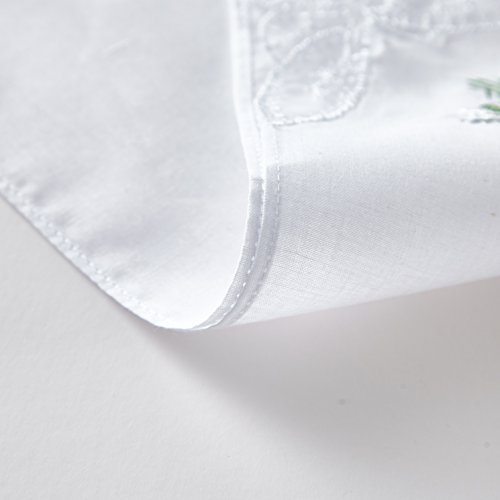 Rds Hankytex Cotton Embroidery Ladies' Handkerchiefs Lace Set Of 6 #TOP5