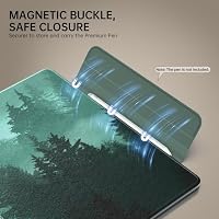 MoKo Magnetische Hülle für 11" Kindle Scribe 2025(3.Gen), Grüner Wald – Ansicht 4
