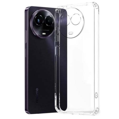 Image of COVERBLACK Rubber Back Cover for Realme 11x / 60X 5G / C67 / 11 5G - Transparent
