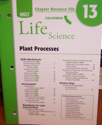 Crf Ch #13 Holt California Sci 2007 Life : Amazon.in: Books