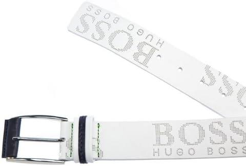 Hugo Boss Green Men's Logo Detail Belt 