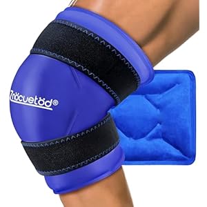 Knee Ice Packs Wrap for Injuries, Flexible Heat Cold Therapy Packs, Reusable Gel Ice Pack for Knees Swelling Pain Relief, Tendonitis, Meniscus Tear, ACL, Bruises, Sprain, Arthritis, Surgery Recovery