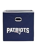 NFL New England Patriots Fabric Storage Bin, 11-inch, Navy