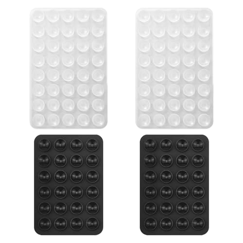 DUINIU Ventosas para Teléfonos Móviles De 4 Piezas, Juego De Ventosas De Silicona De Doble Cara, Grabación De Videos Y Soporte para Teléfonos Móviles.