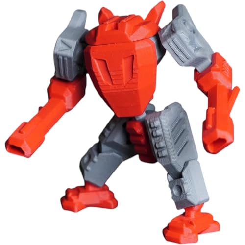 Steel Sentinel 16-Part DIY Mecha Kit with Dual Cannons
