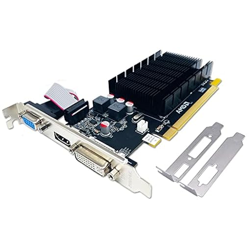 Radeon HD 5450 Tarjeta gráfica, 2 GB GDDR3 64 bits, DVI/HDMI/VGA, perfil bajo, PCI Express x16, tarjeta de video para PC, GPU, DirectX 11 | Ya disponible en tu tienda friki favorita! En mundofriki.es!