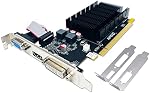 QTHREE Radeon HD 5450 Graphics Card,2GB,GDDR3,64 Bit,DVI,HDMI,VGA,Low Profile Video Card for PC,Computer GPU,PCI Express x16,DirectX 11,2 Monitors Support