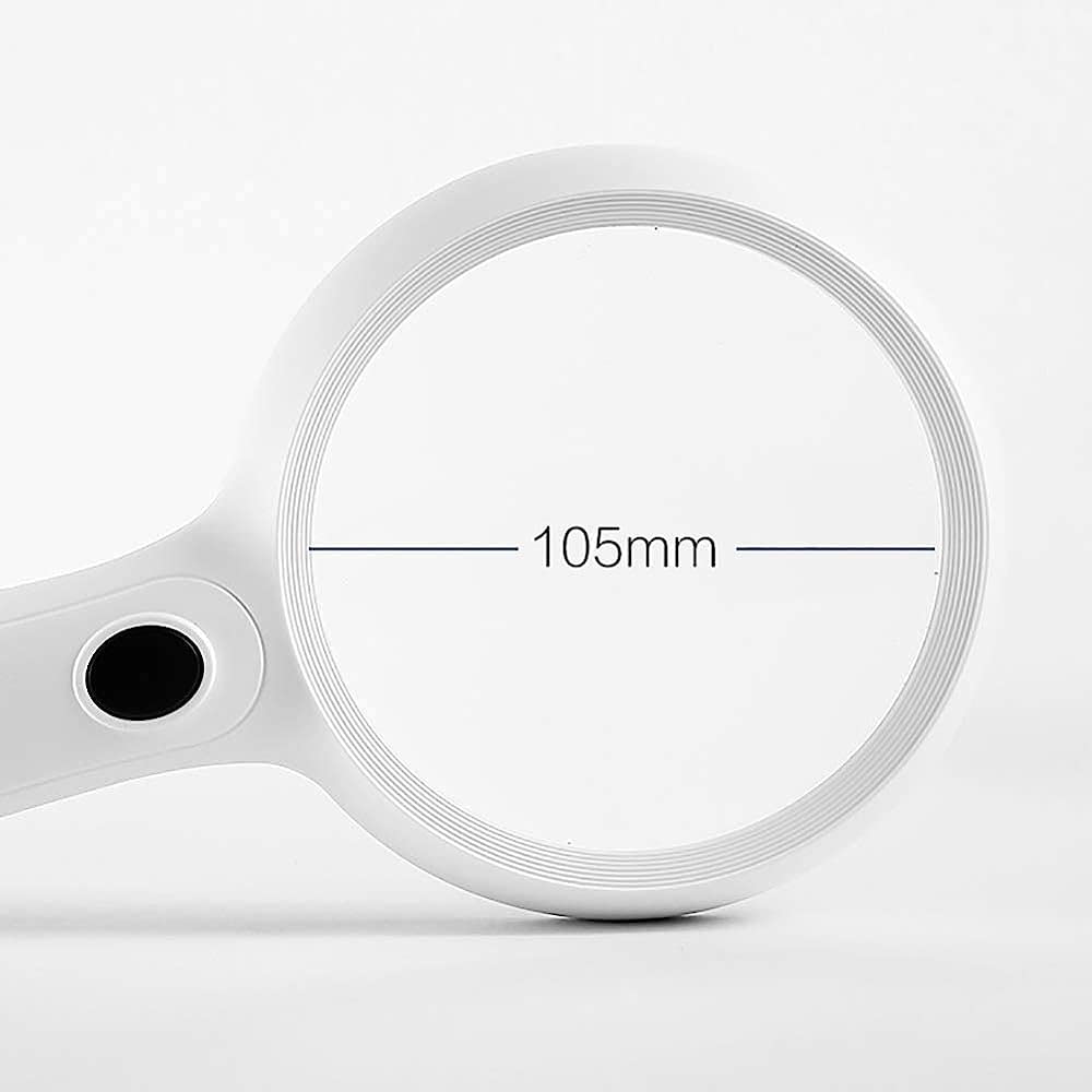 Lupe Mit Licht, 14 LEDs, 30-Fache Vergrößerung, Leichte Handlupe, Zum Lesen, Für Inspektionen, Hobbys Usw.