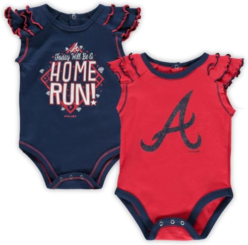 Image of Outerstuff MLB Newborn & Infants 0-24 Months Girls Shining All Star 2 Piece Bodysuit Creeper Set