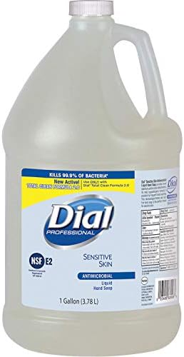 Dial Sensitive Skin Antimicrobial Soap Refill - 1 gal (3.8 L) - Kill Germs - Skin, Hand - Clear - Antimicrobial - 1 Each