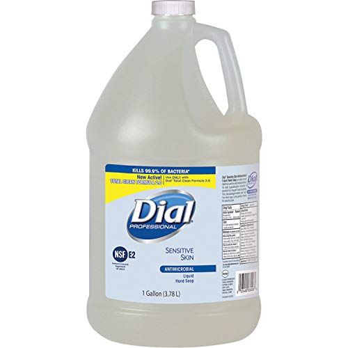 Dial Sensitive Skin Antimicrobial Soap Refill - 1 gal (3.8 L) - Kill Germs - Skin, Hand - Clear - Antimicrobial - 1 Each - image 1