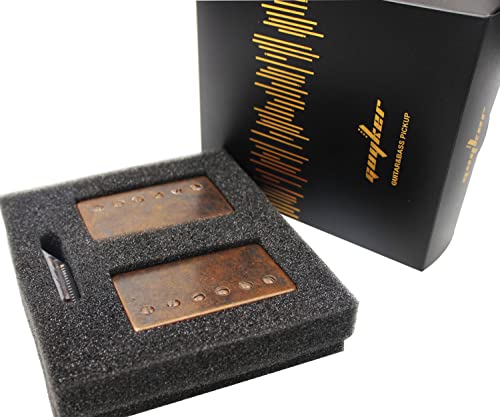 Guyker Guitar Humbucker Pickups Set - Double Coil Neck And Bridge Pickup Replacement Parts For Lp 6 String Electric Guitar (Bronze) #TOP3