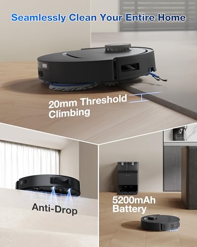 Image of ECOVACS Deebot T30e Omni 2 in 1 Robot Vacuum Cleaner&Mop, 2026 25000 Pa Suction, Self-Empty & Self Wash Omni-Station,ZeroTangle 3.0-Hot Air-Drying, Auto-Lift Mop On Carpet, 300 Mins Runtime
