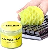 COLORCORAL Keyboard Cleaner Universal Cleaning Gel, Detailing Car Interior Cleaning Putty Cleaner Wipes Swaps for Car Vents, Gaming, PC Tablet Laptop Computer, Cameras, Printers 160G