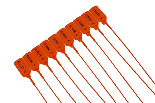 Preisvergleich Produktbild 100 x Sicherheitsplomben Plomben Orange Durchziehplomben