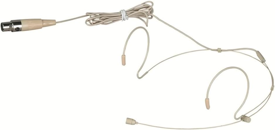 GTD Audio Double Earhook Headset Microphone for Belt Pack Transmitter of G-622 G-787 G-733 Series