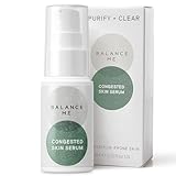 Balance Me Congested Skin Serum, Natural Acne Treatment for Face with Kanuka & Moringa, Non-Drying Spot Serum for Oily, Combination & Sensitive Skin (1 x 0.5 fl oz)