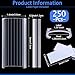 Yulejo 250 Pieces Wire Shelf Label Holders Wire Label Holder Plastic Shelf Tags for Shelving Metro Clips with Paper Inserts, Compatible with 1-1/4 Inch Shelves