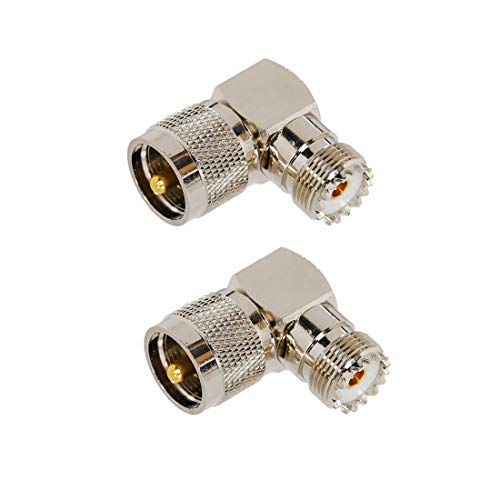 Adaptador coaxial UHF macho PL259 a hembra SO239 2 unidades miniatura 2