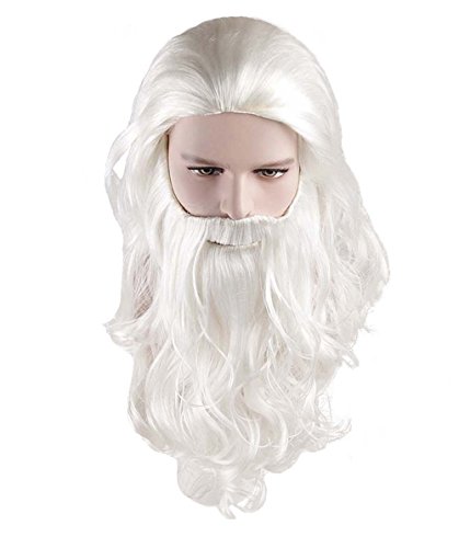 Hpo Santa Claus Wig & Beard Set White Adult Hx-011 #TOP4