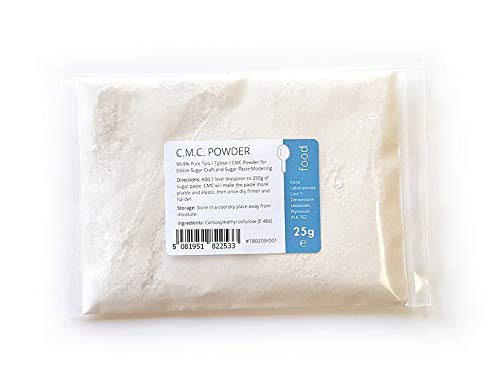 Pure CMC Powder 25g - Tylo Tylose Gum Tragacanth Sub Cake Edible Glue Sugarpaste