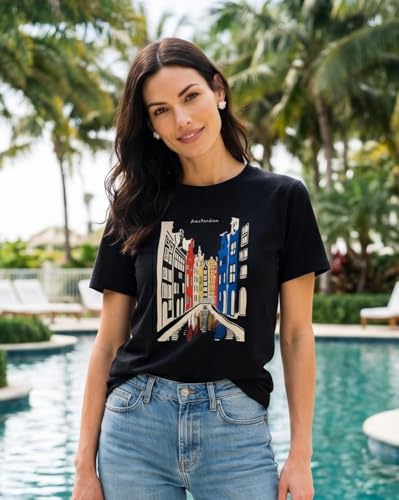 Image of Nobero Women's Graphic Printed T-Shirt | Regular Fit 180 GSM Cotton Tee for Women | Comfortable Round Neck Casual Wear