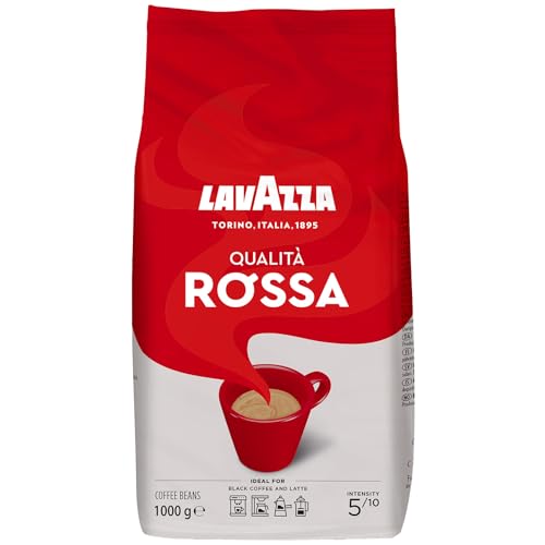 Lavazza Qualità Rossa Coffee Beans Arabica and Robusta Intensity 5/10 Medium Roasting 1 Kg