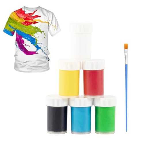 Peinture Textile 6 Couleurs Non Toxique