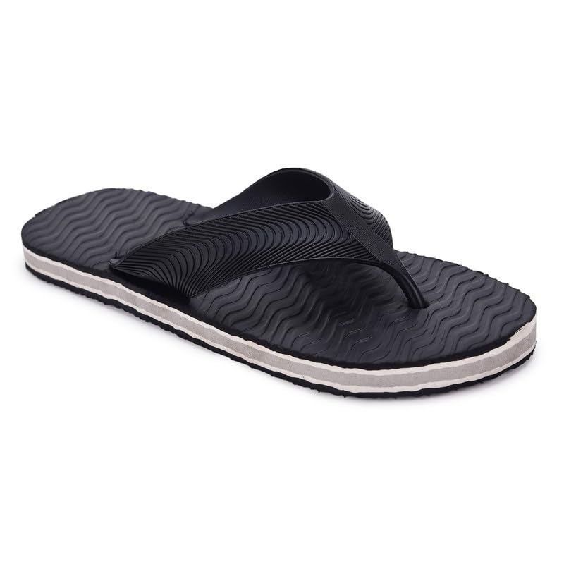 Image of Men's Hawaii Slippers Lightweight Comfortable Flip Flops for Men Soft Casual Bathroom Beach Outdoor Footwear Gents Slipper