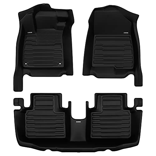 TuxMat Custom Floor Mats for Honda Accord Sedan 2018-2022 Models - Max Coverage, All Weather, Laser Measured - Full Set Includes Front & Rear Rows
