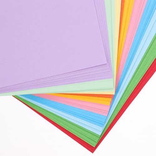 SHINEOFI 100 Folhas De Papel Artesanal Folhas De Papel De Construção Papel Estacionário Cesta De Pás