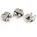 Aexit 3 Pcs Chain & Rope Fittings Silver Tone Stainless Steel Cable Clip Saddle Clamp for 5/32