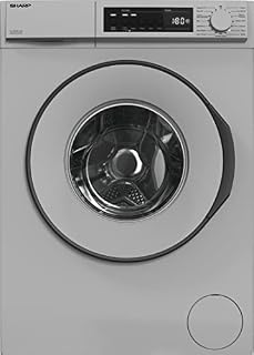 Sharp ES-NFB8141SD-EN 8Kg Washing Machine with 1400 rpm - Silver - D Rated
