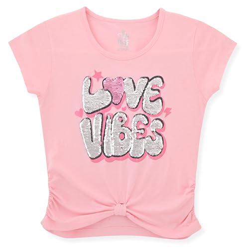 Girls 3-Pack T-Shirt with Flip Sequins Long Sleeve Tops for Kids Multipack Girl Clothes and Tee Shirts4