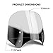 VASTMT Motorcycle Windshield Spoiler Wind Deflector Air Deflector Windscreen Spoiler Deflector For Rebel CMX300 / CMX 500 2017-2025, Rebel 500 300 Wind Deflector, Clear