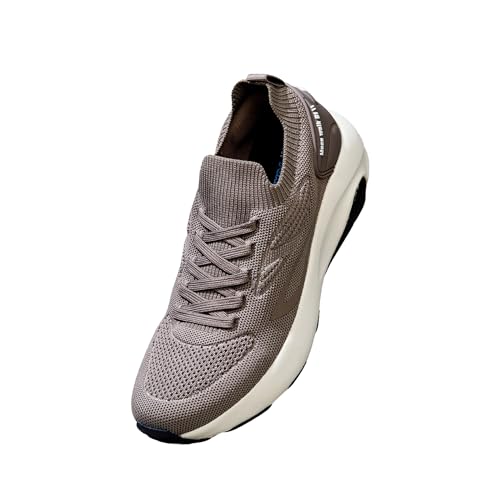 Neeman's Unisex Begin Walk Lite | Breathable Knit Upper, Cushioned EVA Sole | Lightweight, Flexible Shoes for Everyday Comfort | Goat/Ivory/Black UK9