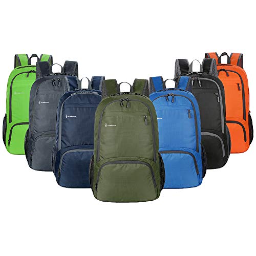 DECDEAL Mochila dobrável leve Homens Mulheres Mochila impermeável embalável Viagem Caminhada Daypack