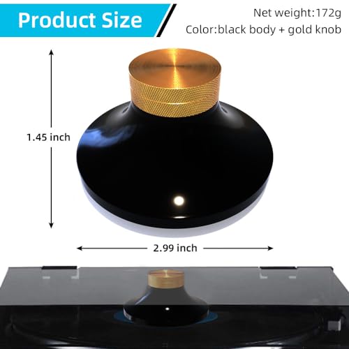 Stabilisateur de disque en vinyle usiné pour platine audiophile exigeant