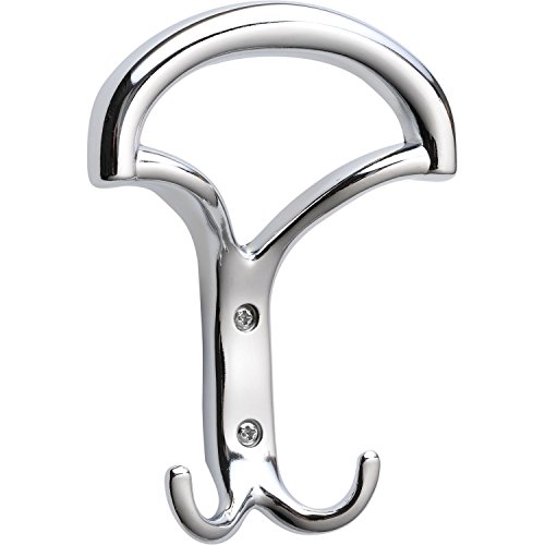 Preisvergleich Produktbild Huthaken Breite 108 mm, Höhe 145 mm, Zinkdruckguss verchromt poliert