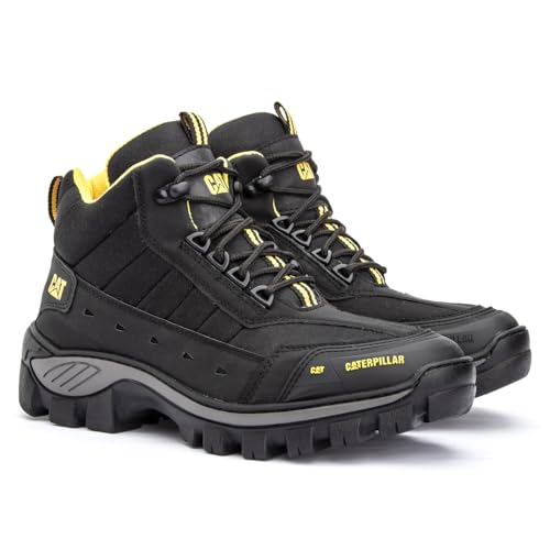 Bota Coturno Masculina Adventure Caterpillar Couro 100% Legítimo (Preto, BR, Adulto, Numérico, 42)