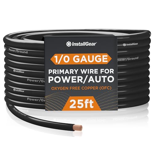 InstallGear 1/0 Gauge AWG OFC Pure Copper