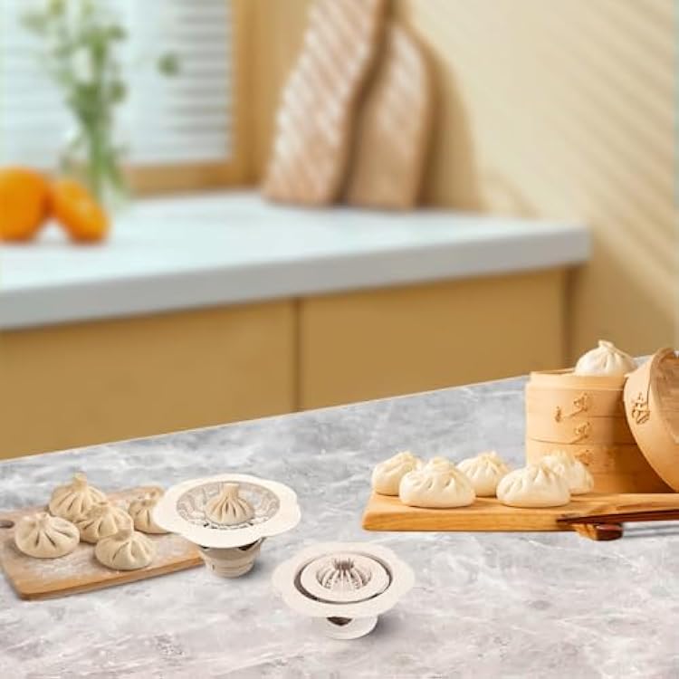 Baozi Maker Machine,6.57 Dumpling Momo Maker Mold Plastic Kitchen Gadget Tool Homemade Bao Buns Preparation Culinary Exploration Ease of Use Cleaning