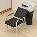 Charmmade Reclining Shampoo Chair,Portable Salon Chair for Shampoo Bowl, Adjustable Barber Chair, Barbershop Reclining Chair,s,Heavy-Duty Chrome Arms, Extra Thick Seat & Backrest for Client Comfort
