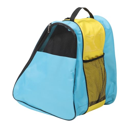 Gogogmee Roller Skate Storage Bag Dual Roller Shoes Holder Zipper Closure Skates Pouch for Inline and Ice Skates Convenient Shoulder Bag for Adults